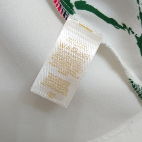 KATE SPADE ♠️ New York floral womens Charmeuse Robe Womens size XS / S - Picture 6 of 10